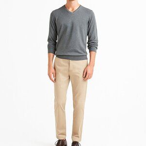 Banana Republic Men’s Grey Silk Cashmere Blend Sweater Size L V-Neck Pullover